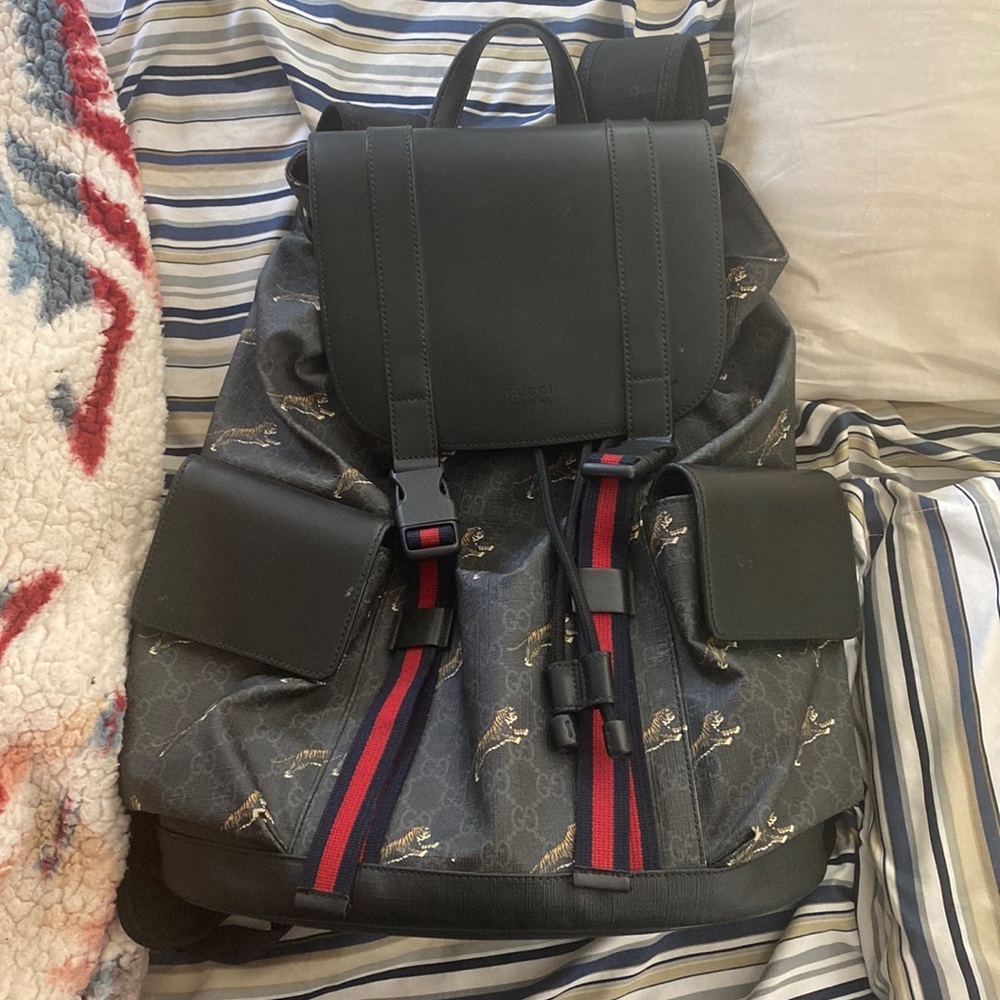 Gucci tiger backpack